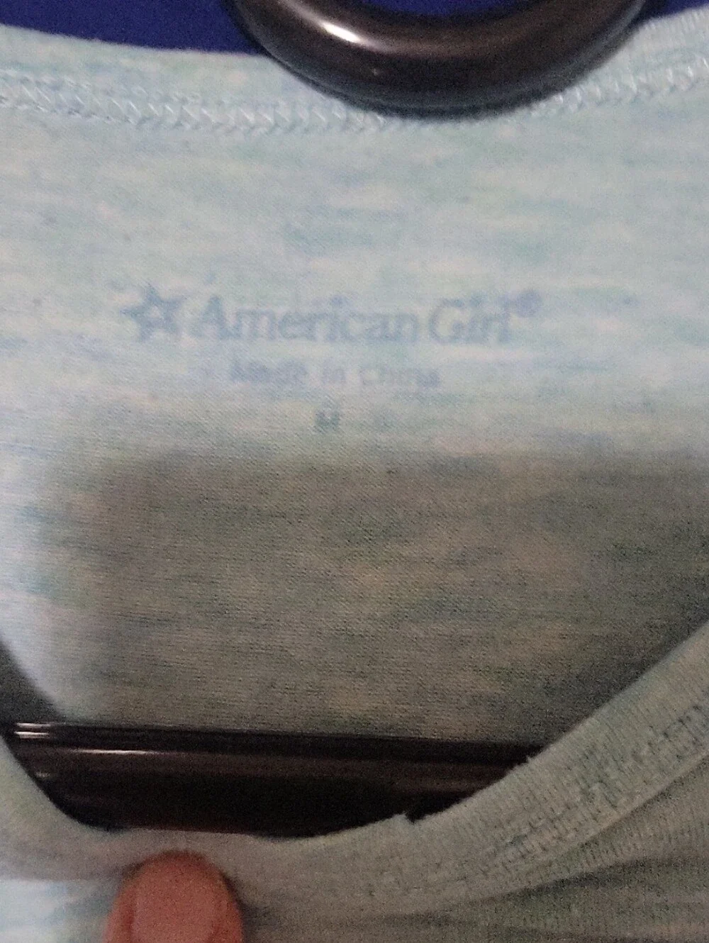 American Girl Light Blue Tee with Puppy Accent